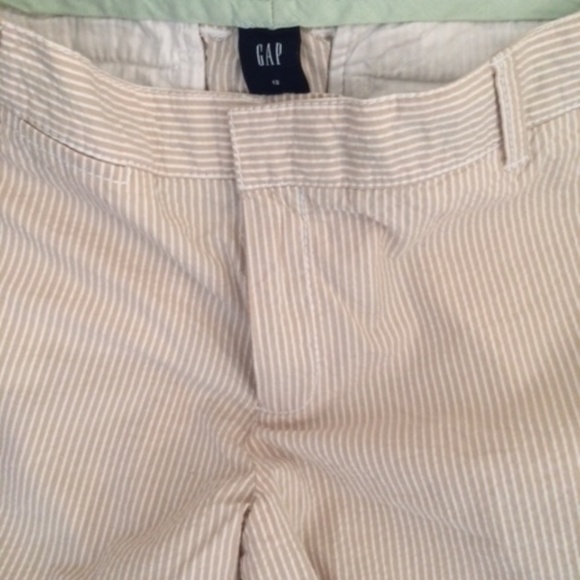 GAP Seersucker Cropped Pant Straight Cut 12 🦋 - Picture 3 of 4